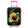 Basketbal in vlammen en explosieve energie Kinderkoffer - Roze klein -zz3dotto