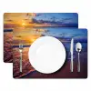 Zee - Strand - Zonsondergang - Wolken - Horizon Placemat vinyl groot -zzsfeer2_Kitchenyeah-website