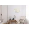 Minimalistisch - Love - Beige Wandcirkel aluminium klein -woonkamer