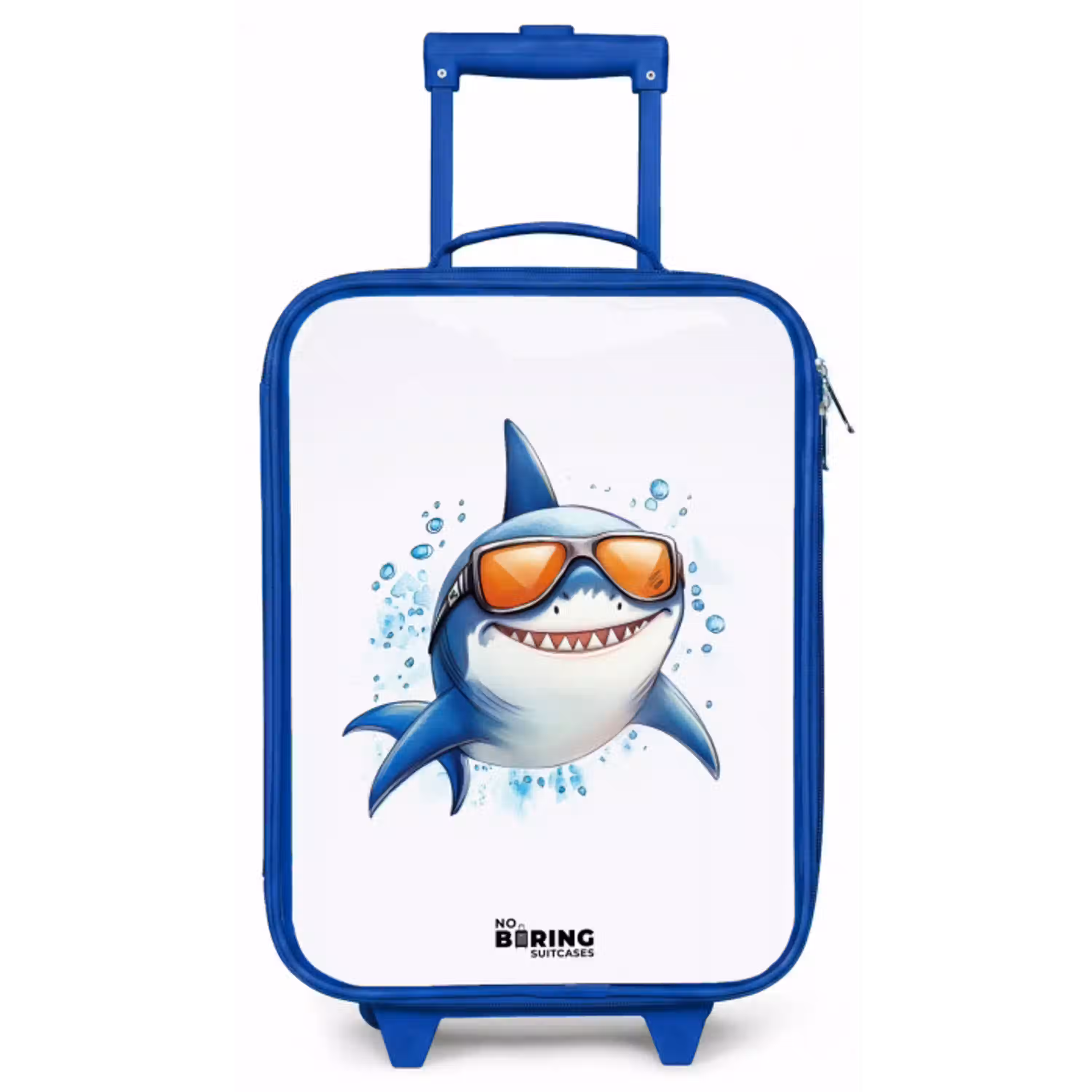 Coole haai met zonnebril in het water Kinderkoffer - Blauw klein -zz3dotto