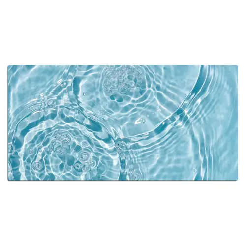 Water - Blauw - bubbels Muismat XXL klein -3d_leeg