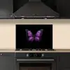Vlinder - Paars - Levendig keuken achterwand spatscherm klein -sfeer1