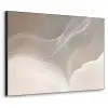 Golvende lijnen - Luchtstromen - Harmonieus Textielframe zwart klein -3d