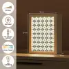 Sierlijk - Ornament - Blauw Light Box met kabel (Tafellamp) klein 925 -USP_NL