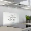 Vissen - Water - Wit keuken achterwand spatscherm klein -3d_schuin