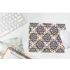 Floraal - Ornament - Blauw muismat rubber klein 262 -witbureau