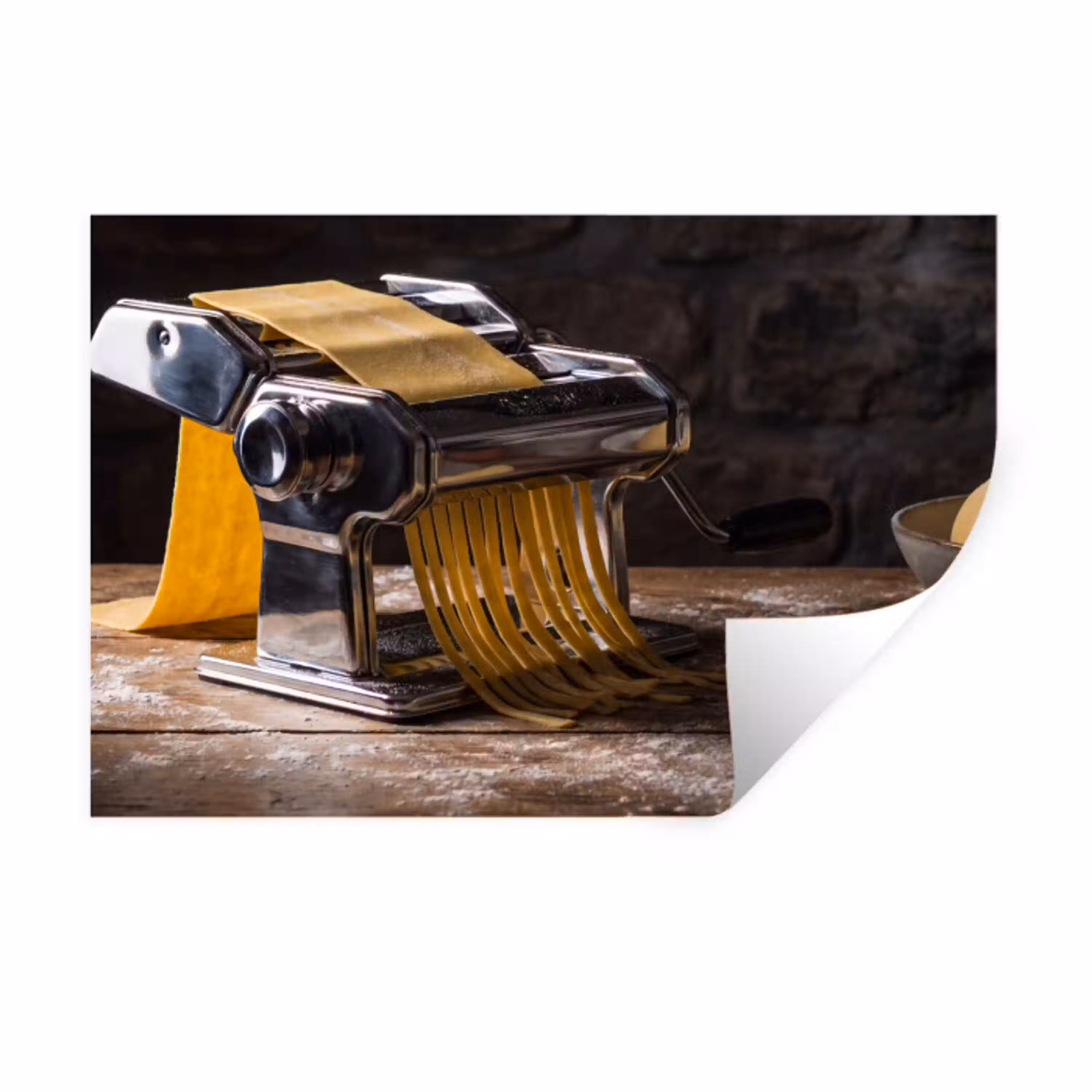Pasta - Vers - Koken Muursticker klein -3d
