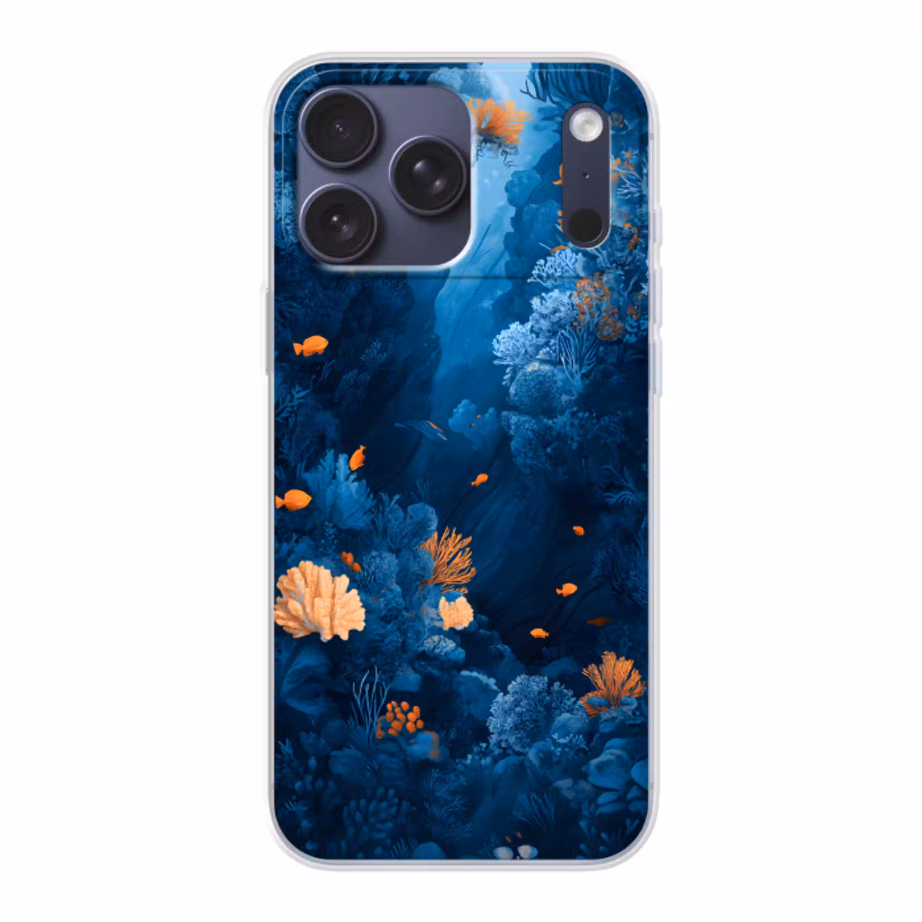 Koraalrif - Vissen - Oceaan - Blauw Telefoonhoesje iPhone 17 Pro Max klein -3d