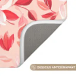 Botanisch - Bloemen - Rood Badmat klein 997 -USP_AntislipFR