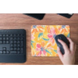 Textuur - Bloemen - Kleurrijk muismat rubber klein 262 -toetsenbord