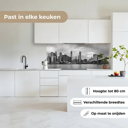 Skyline - Brug - Gebouwen - Kleurloos keuken achterwand 2 middel -sfeer4_NL