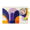 Vormen - Abstract - Grafisch - Oranje Placemat vinyl groot -zzzproduct_Kitchenyeah-website