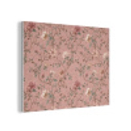 Botanisch - Bloemen - Roze PET vilt klein 837 -3d