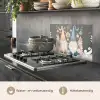 Kerst - Gnomen - Pastel keuken achterwand spatscherm klein -usp_NL