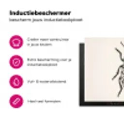 Kever - Insect - Vintage Inductie beschermer vinyl 3mm klein -wsfeer2_website