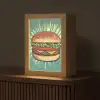 Hamburger - Illustratie - Sla - Kaas Light Box met kabel (Tafellamp) klein -z3d_website