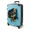 Kleine chihuahua steekt kop door blauwe wand NBS - Medium koffer - Kinderen Unisex middel -productfoto_3d