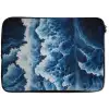 Golven - Blauw - Schuim laptophoes neopreen klein -zkaufland3dotto