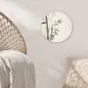 Japandi - Bamboe - Beige Wandcirkel plexiglas klein -sfeer5