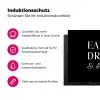 Levensvreugde in Zwart en Wit Inductie beschermer vinyl 3mm klein -zzzzzzz-lf-ups