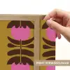 Abstract - Bloemen - Roze Light Box met batterij (Wandlamp) middel 907 -USP_websiteprintNL