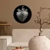 Aardbei - Zaadstructuur - Realistisch Wandcirkel behangsticker klein -sfeer1