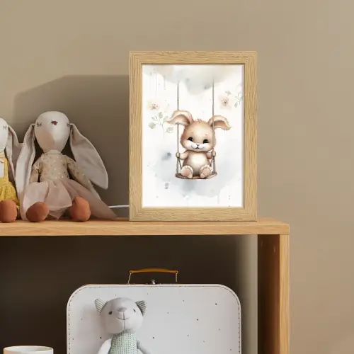 Konijn - Baby dier - Kinderen Light Box met kabel klein -sfeer2_kind