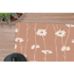 Madeliefjes - Subtiel - Terracotta muismat rubber klein 262 -closeup