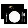Kersen - Zwart - Goud - Chrome Placemat vinyl groot -zzsfeer2_Kitchenyeah-website