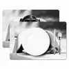 Aap - Spaghetti - Zonnebril - Zwart wit - Cool - Dier Placemat vinyl groot -zzsfeer2_Kitchenyeah-website