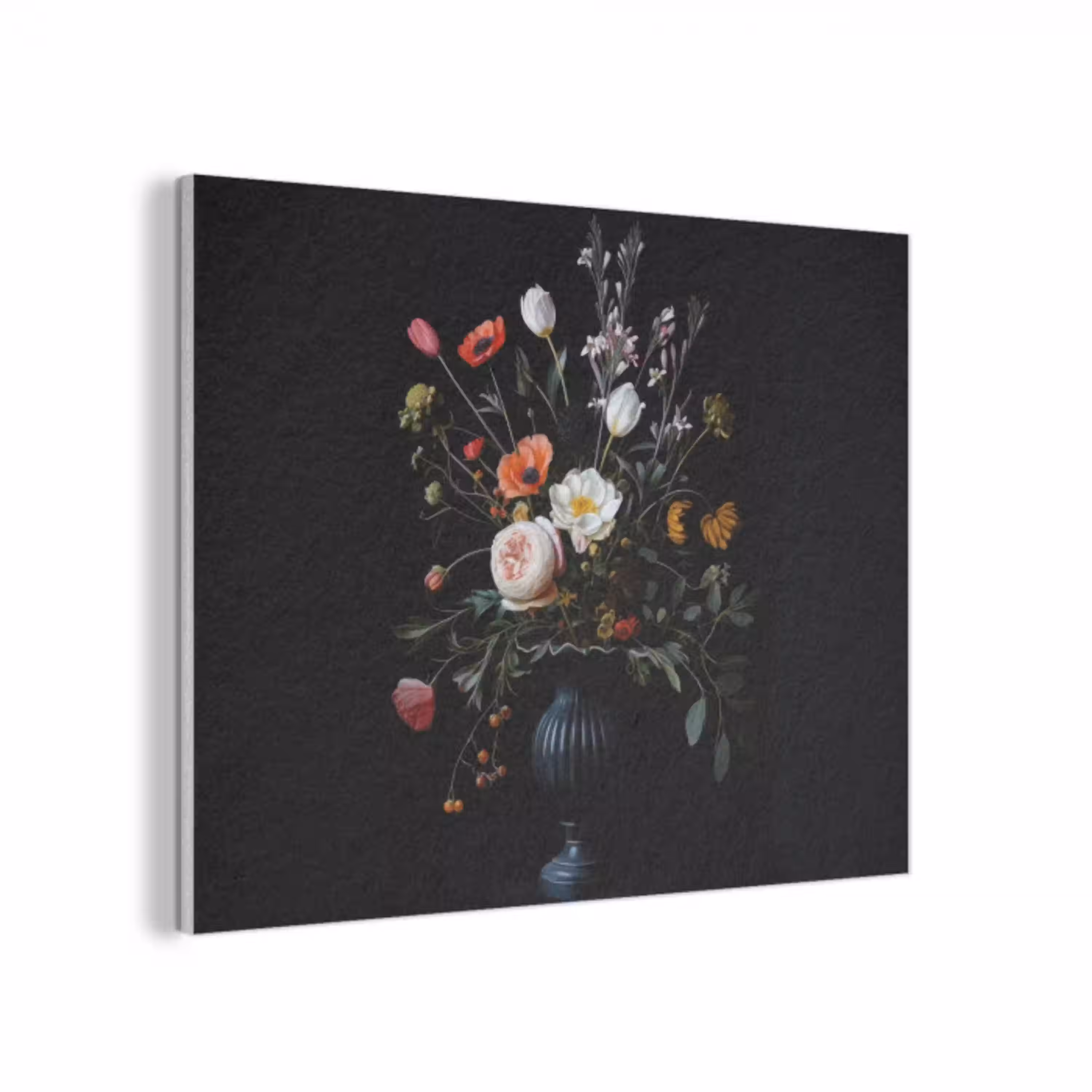 Bloemstuk - Vaas - Zwart PET vilt klein -3d