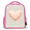 Hart in pastel kleuren Kinderrugzak - Roze middel -3d