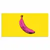 Banaan - Grafisch - Geel Muismat XXL klein -3d_leeg