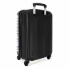 Strepen patroon blauw NBS - Handbagage koffer - Volwassenen Unisex middel -achterkant