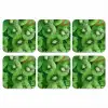Kiwi - Groen - Pitten onderzetter kurk middel -3d