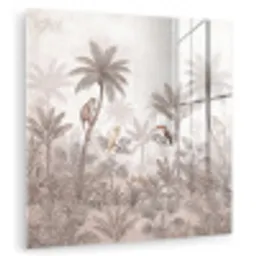 Jungle - Dieren - Palmbomen plexiglas 5mm klein -zzzproduct_nieuw