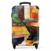 Abstract - Kunst - Boot - Kleuren NBS - Handbagage koffer - Unisex middel -productfoto_recht