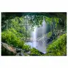 Jungle - Regenwoud - Water - Waterval - Planten poster papier klein -3d