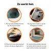 Symmetrisch - Patroon - Blauw Inductie beschermer vinyl 3mm klein 276 -zzzzzzz-td-werking
