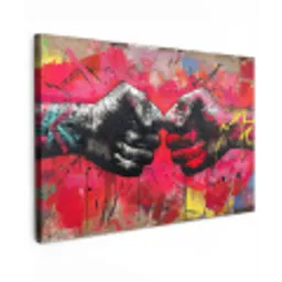 Street art - Handen - Graffiti - Kunst - Banksy canvas 2cm klein -z3d