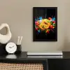Spaghetti - Graffiti - Verf - Kleurrijk - Eten - Modern fotolijst zwart zonder passe partout klein -sfeer1