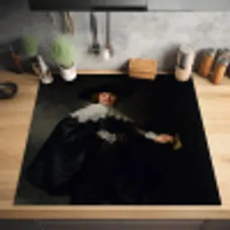 Het huwelijksportret van Marten Soolmans - Rembrandt van Rijn Inductie beschermer vinyl 3mm middel -sfeer5