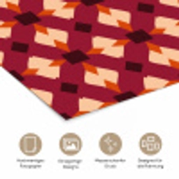 Retro - Patroon - Kleurrijk poster papier klein 62 -tcloseup_DE
