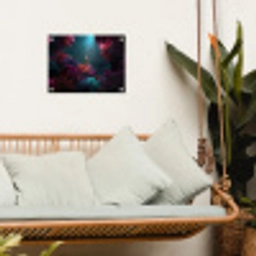 Standbeeld - Zeebodem - Koraal - Kleurrijk tuinposter los doek klein -sfeer7