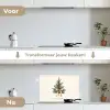 Kerstboom - Kerst - Merry Christmas - Beige keuken achterwand spatscherm klein -voor_na_NL