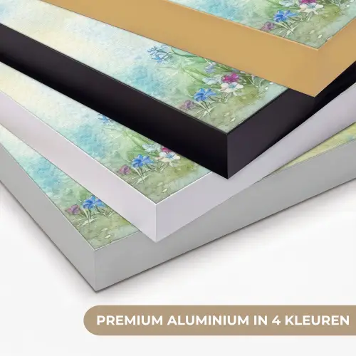 Gieter - Lavendel - Bloesems Textielframe zwart klein -USP_kleurenNL