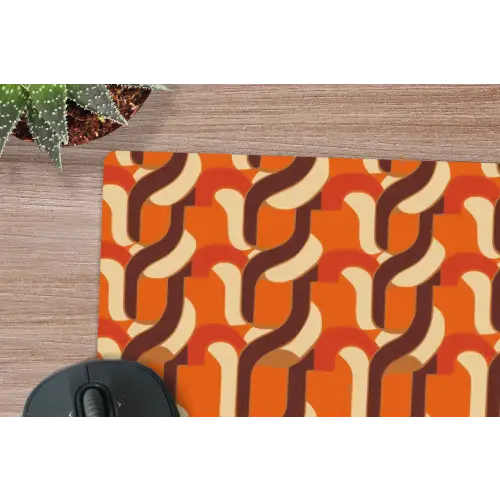 Retro - Modern - Kleurrijk muismat rubber klein 262 -closeup