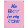 Quote - Blauw - Lettertype - Keuken tuinposter los doek klein -3d