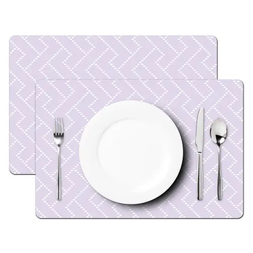 Lila - Stippen - Wit - Patroon Placemat vinyl groot 368 -zzsfeer2_Kitchenyeah-website