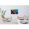 Kikker - Felgekleurd - Tak - Regenboog Muursticker klein -eettafel